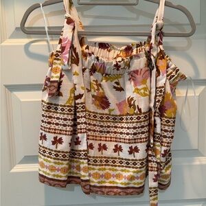 Good Luck Gem Floral Sleeveless Blouse